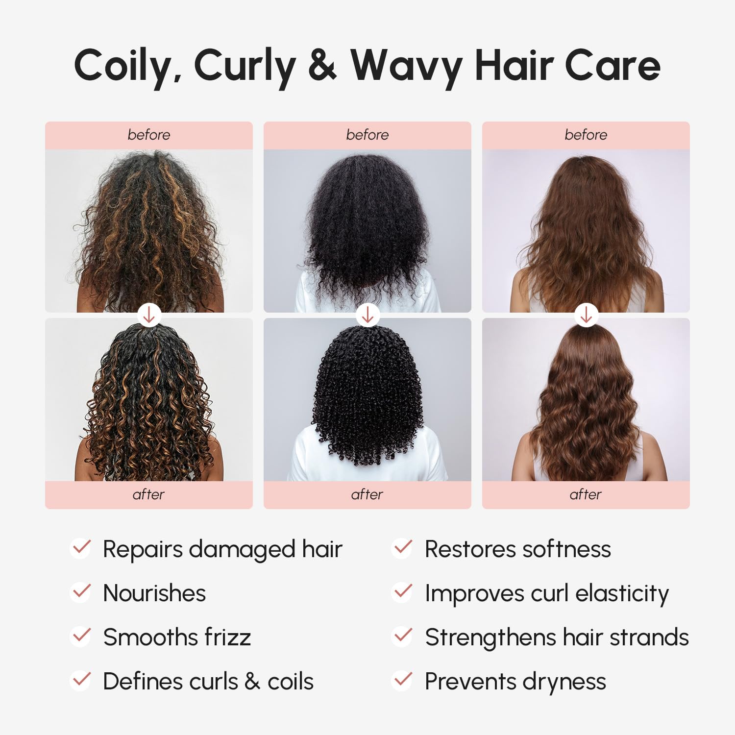 MAREE Curl Repair Hair Mask - Deep Conditioning Care for Damaged, Dry Curly Hair Products for Women & Men - Curl Moisturizer & Conditioner - Tratamiento Mascarilla para el Cabello Seco y Maltratado