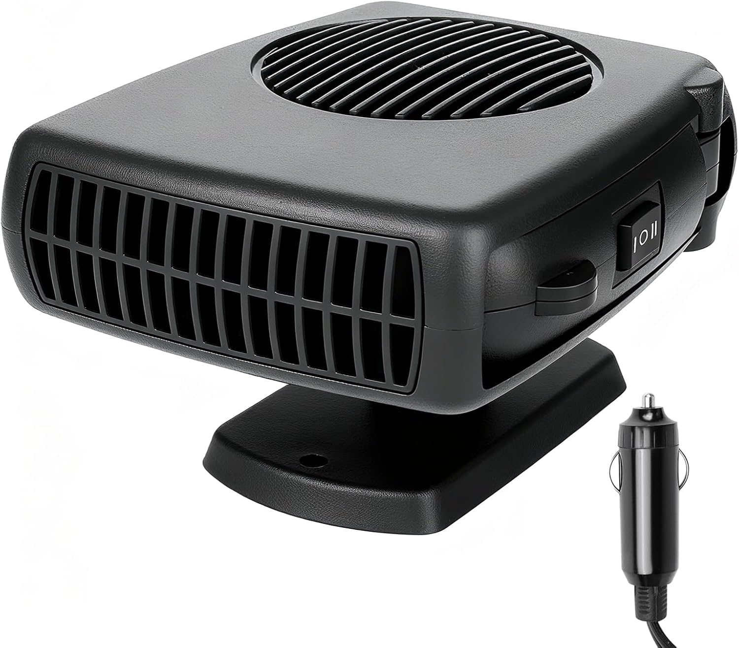 Kairueics 12v 200W Car Heater, Portable Car Heater and Defroster,Windshield Defogger, Applicable All 12V Vehicles Car Heater
