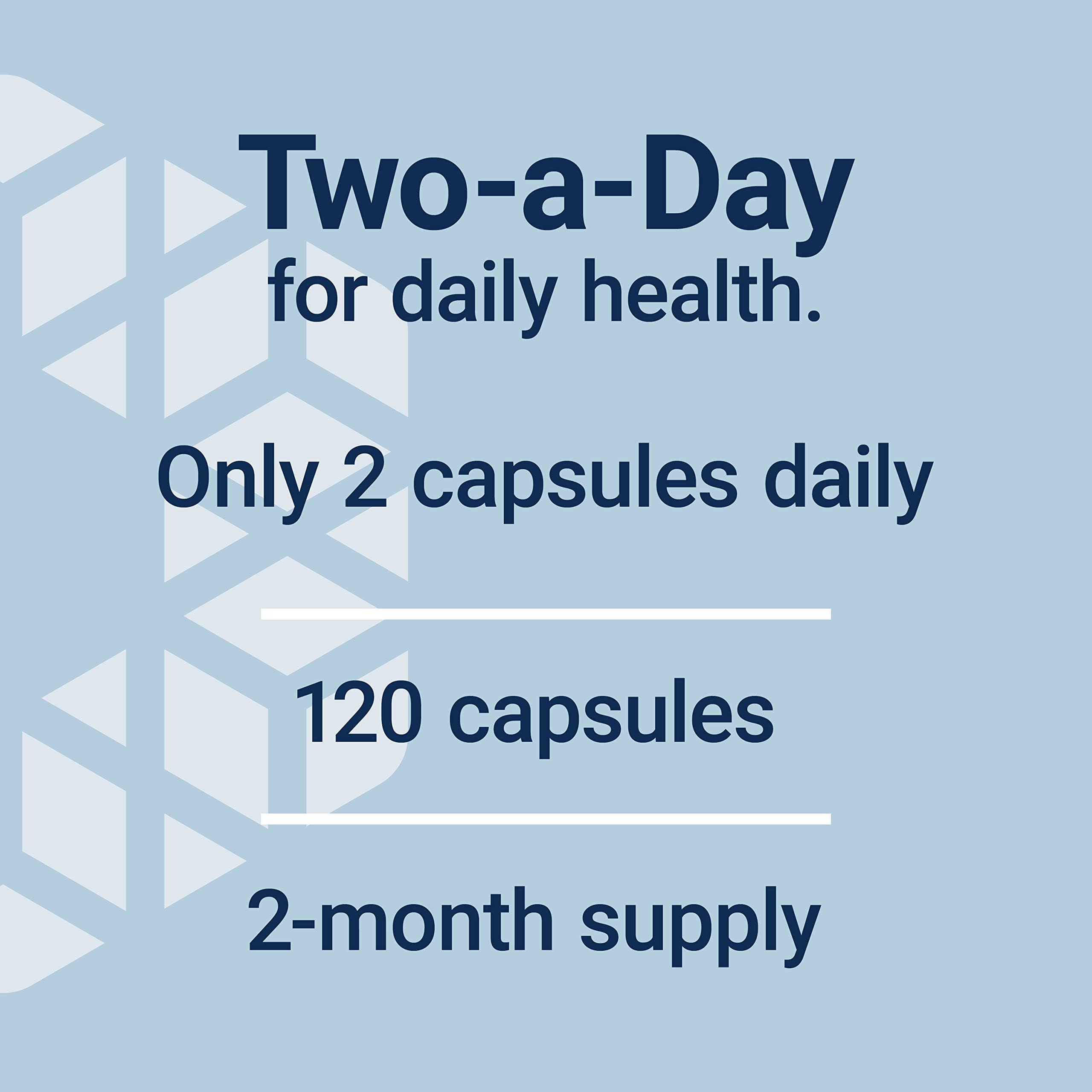 Life Extension Two-Per-Day Multivitamin, Vitamins B, C, D, zinc, Packed with Over 25 Vitamins, Minerals & extracts, Two-Month Supply, Non-GMO, Gluten-Free, 120 Capsules
