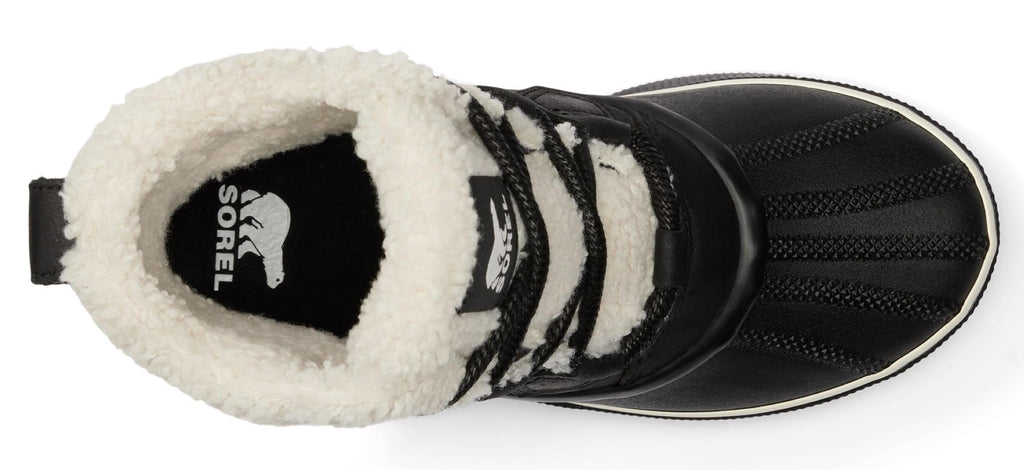 SOREL Women's Out N About lV Chillz Waterproof Boot - Black, Chalk - 8