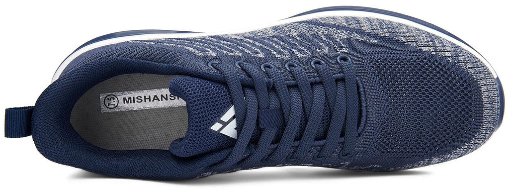 Mishansha Running Shoes for Men Sneakers Air Cushion Walking Shoes Comfortable Tennis Shoes Breathable Trail Running Shoes Yale Blue US 10.5