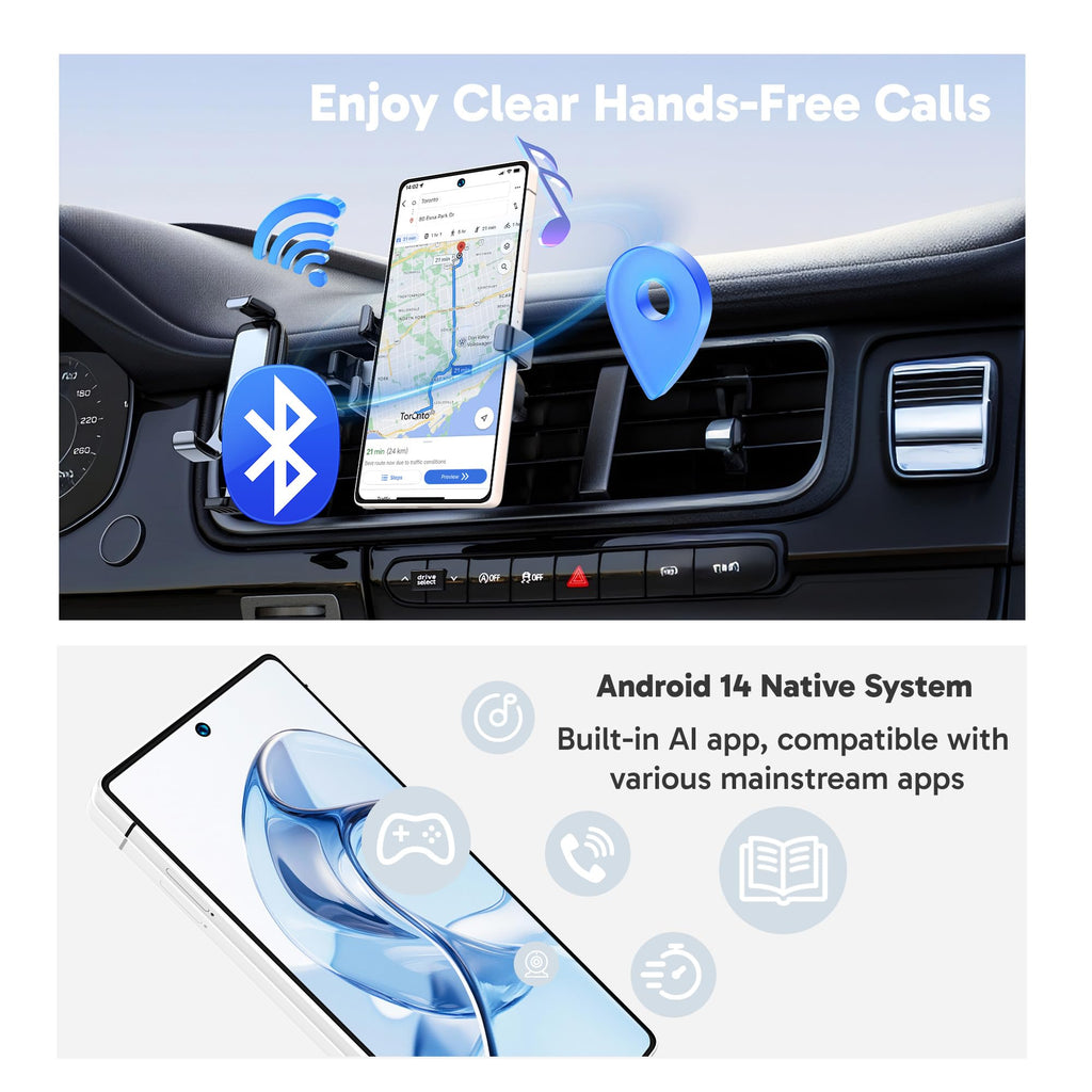 I25 Ultra Unlocked Cell Phone Built in Pen Smartphone 6.99" HD Screen Unlocked Phones, Android 14 Phone, 8G RAM+256GB, 48MP Camera, Battery 7000mAh, Dual SIM/Fingerprint Lock/Face ID/AI App(Sliver)