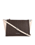 Calvin Klein Reyna Crossbody, Brown/Khaki/Mushroom Logo