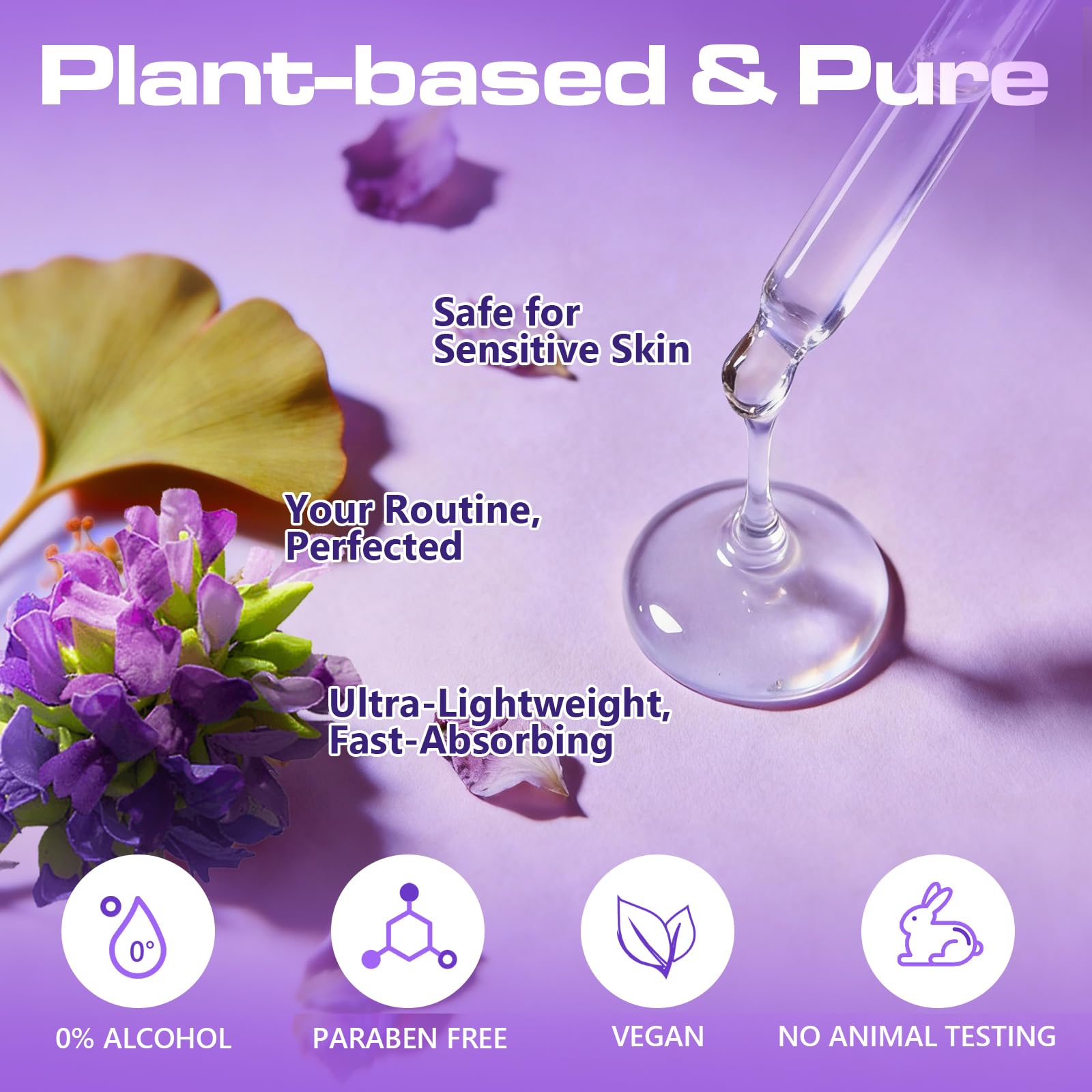 Viktairy Bakuchiol Serum Concentrate, High-Potency Mix-In Bakuchiol Oil Serum, Gentle Retinol Alternative for Wrinkle Reduction, Hydrating & Firming Anti-Aging Skincare, Vegan Non-GMO, 30ml 10,000ppm