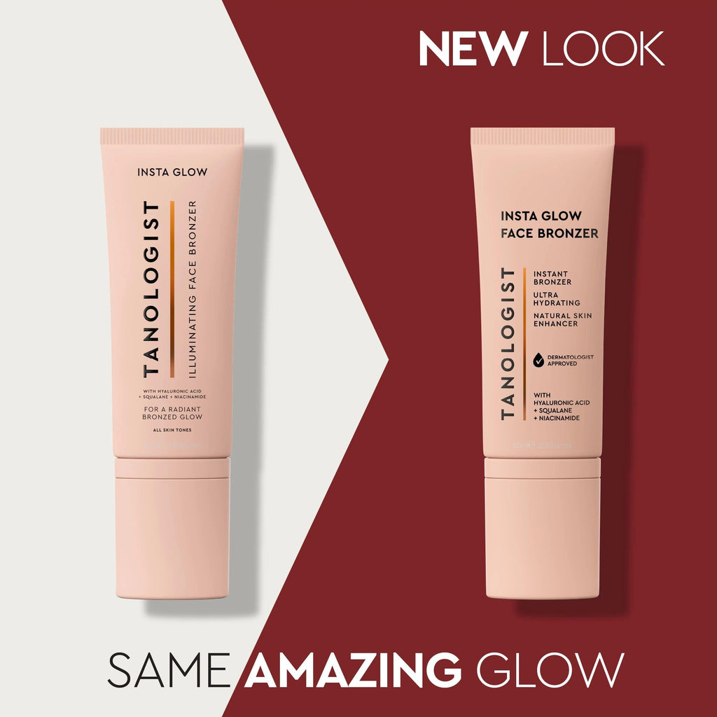 Tanologist Insta Glow Face Bronzer, Illuminating Cream Bronzer For Instant Radiant Glow, Lightweight, Blendable Formula For All Skin Tones, Vegan, 2.02 fl. oz/60 ml Tube