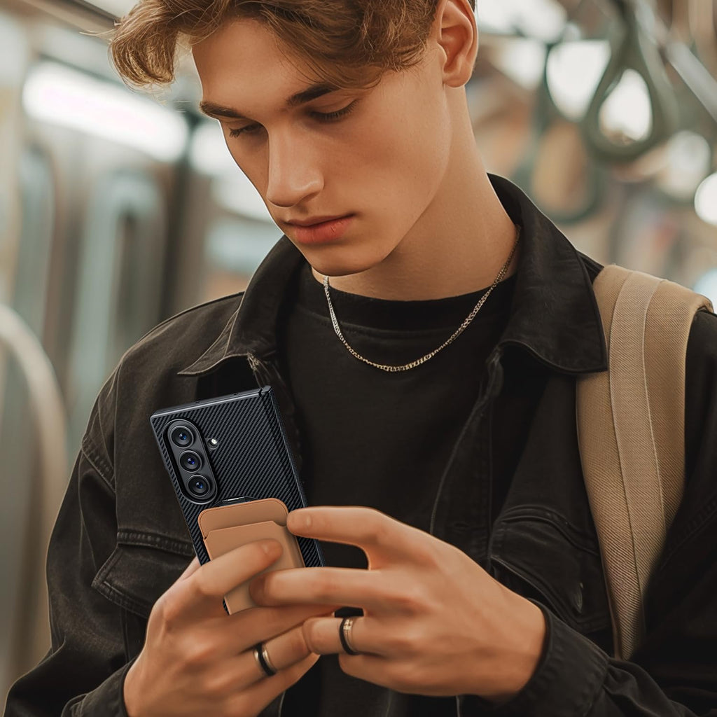 Hoerrye for Samsung Galaxy Z Fold 8 Ultra Case - Magnetic 360° Ring Stand