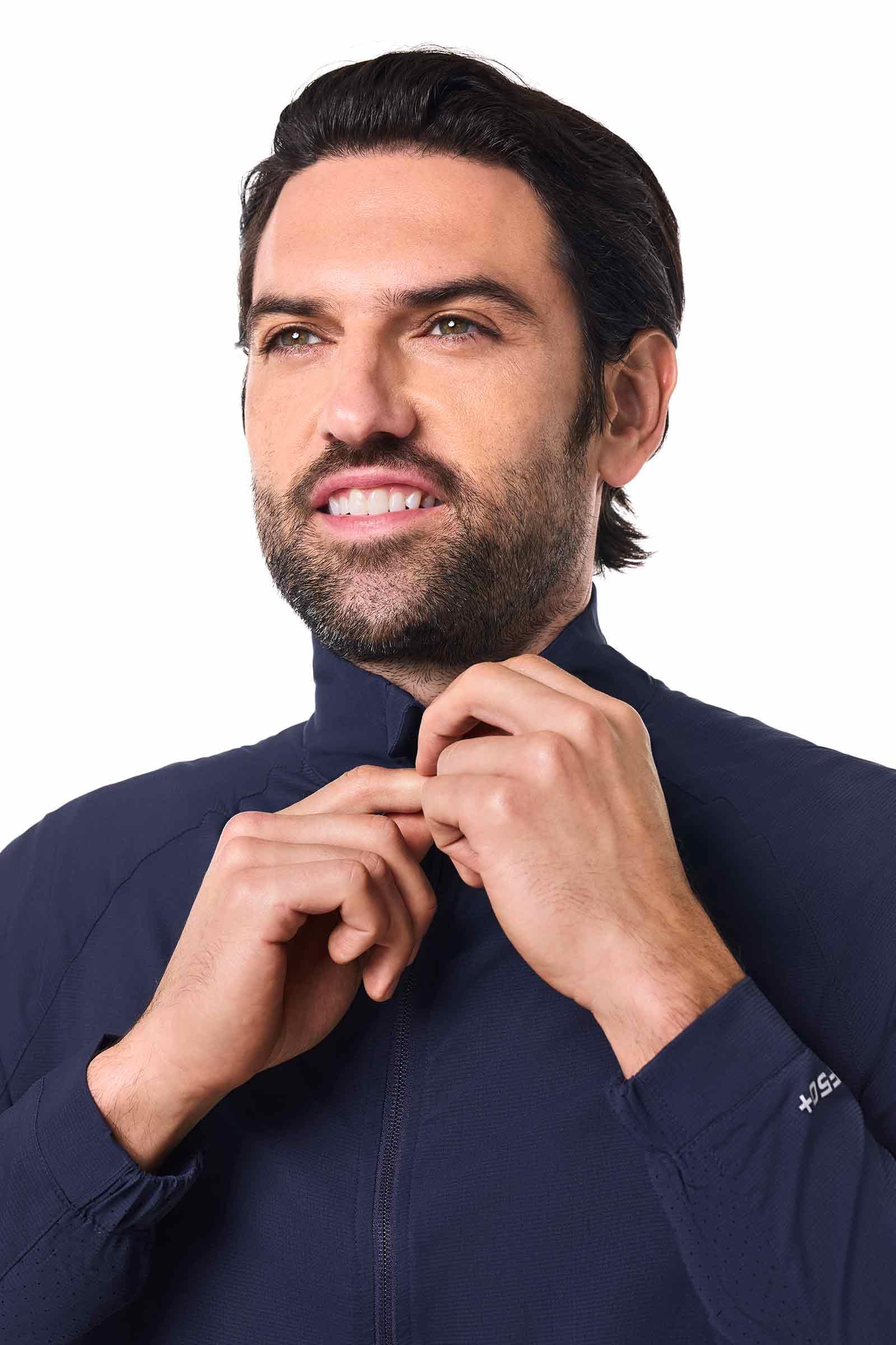 Coolibar Men's Sport Jacket - UPF 50+ Sun Protection - Outpace in Navy