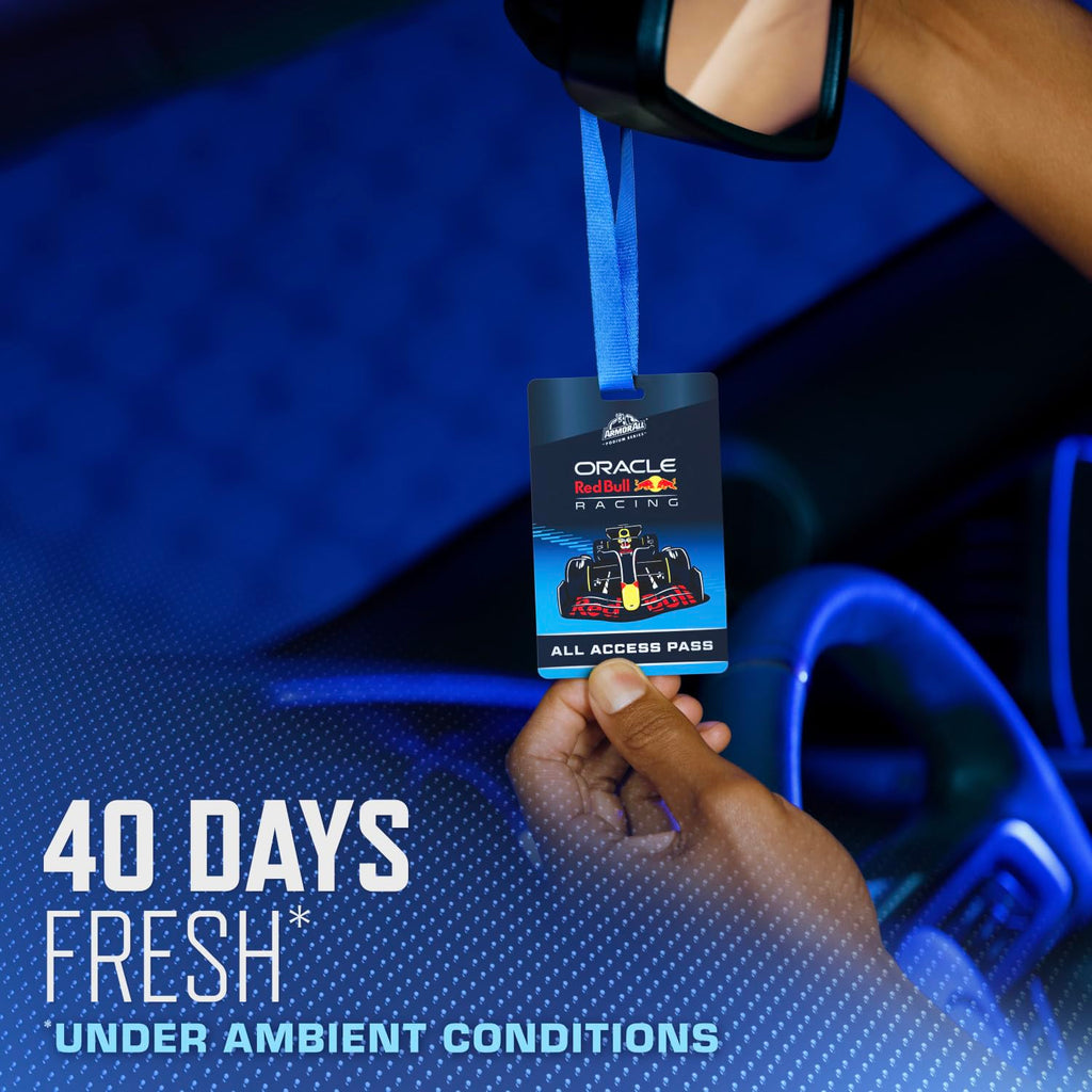 Armor All Podium Series Hanging Car Air Freshener, All Access Pass, Lights Out Scent (6 Pack), Racing-Inspired Auto Air Freshener With Long-Lasting Fragrance