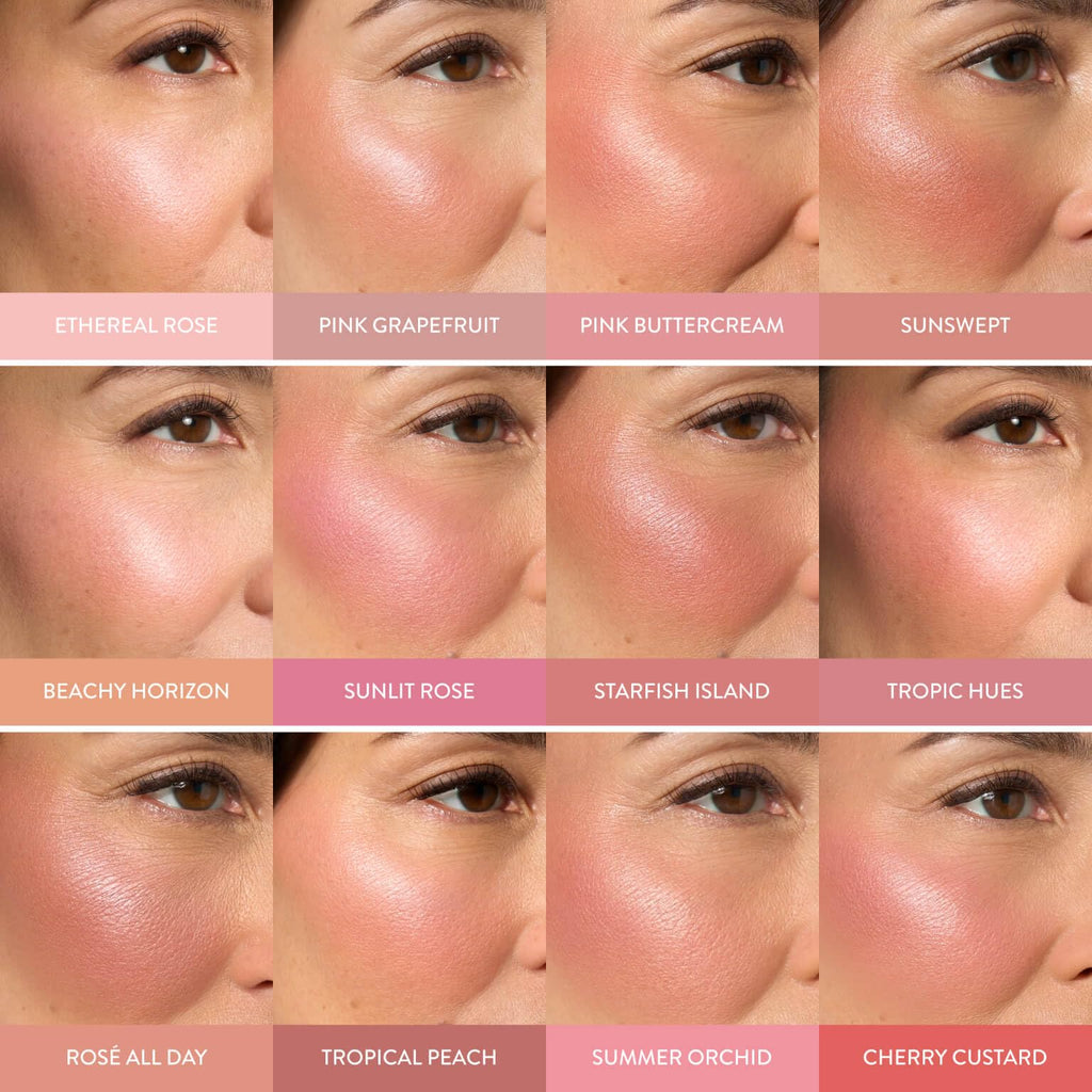 LAURA GELLER NEW YORK Baked Blush-n-Brighten Marbleized Blush for Cheeks - Pink Grapefruit - Satin Finish - Buildable Color