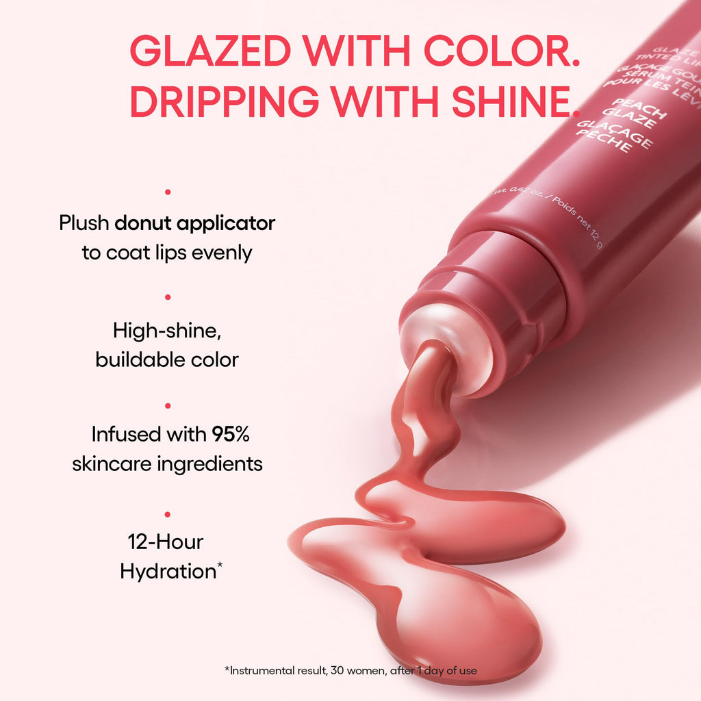 LANEIGE Glaze Craze Tinted Lip Serum: Hydrating, Lip Barrier-Boosting, Softening Lip Serum Treatment for Glossy & Buildable Shine, Nourished Lips| Korean Skin Care, Cinnamon Sugar