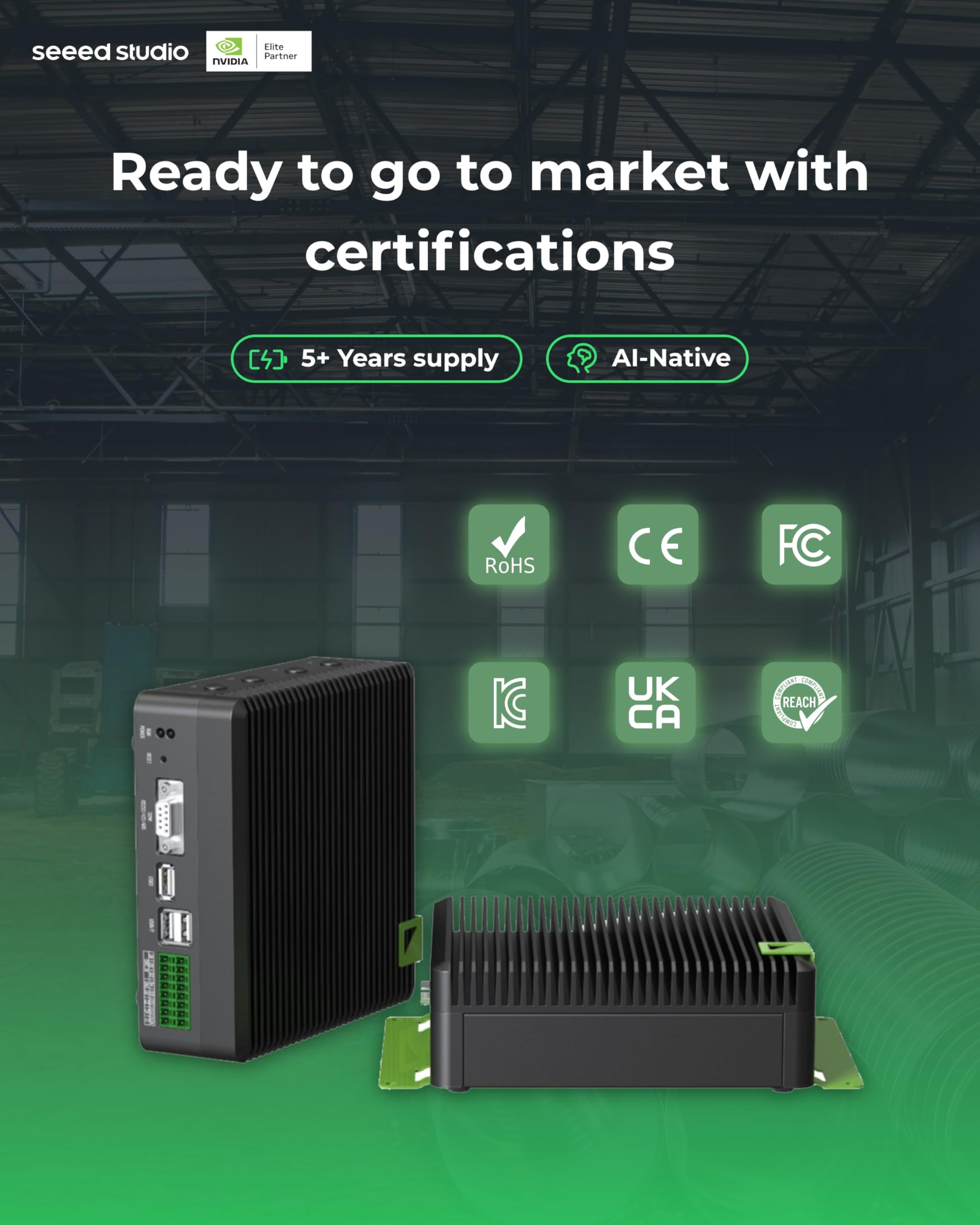 seeed studio reComputer Industrial J4012- Fanless Edge AI Device with Jetson Orin NX 16GB