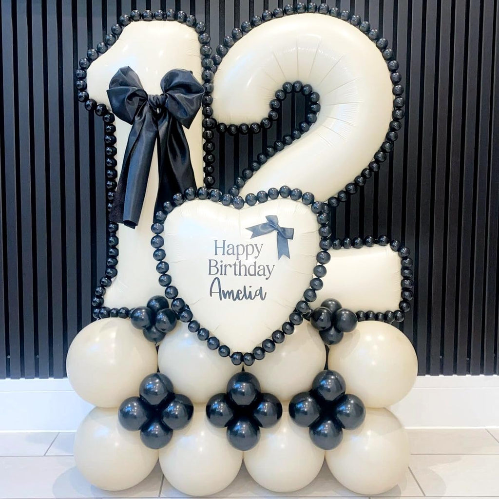 40 Inch Beige Number 1 Balloon for 1st Birthday Decoration, Large Self Inflating Cream Foil Number Balloons 0-9 for Boys Girls, White Sand 1 Helium Balloons for Women Men Party Anniversary Supplies