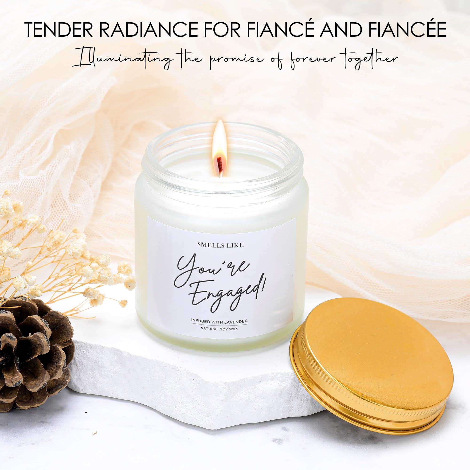 Engagement Gifts for Couples Newly Engaged Gifts for Couple Happy Engagement Gift for Women Fiance Gift for Women Just Engaged Decorations Ideas with Mugs Socks Candle Card for Her Him Men Best Friend