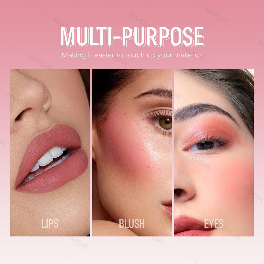 KYDA Liquid Blush, Matte Tinted for Cheeks, Lasting Dewy Cheek, Soft Creamy Blush, Blendable Lightweight, Buildable Matte Coverage, Cool Pink
