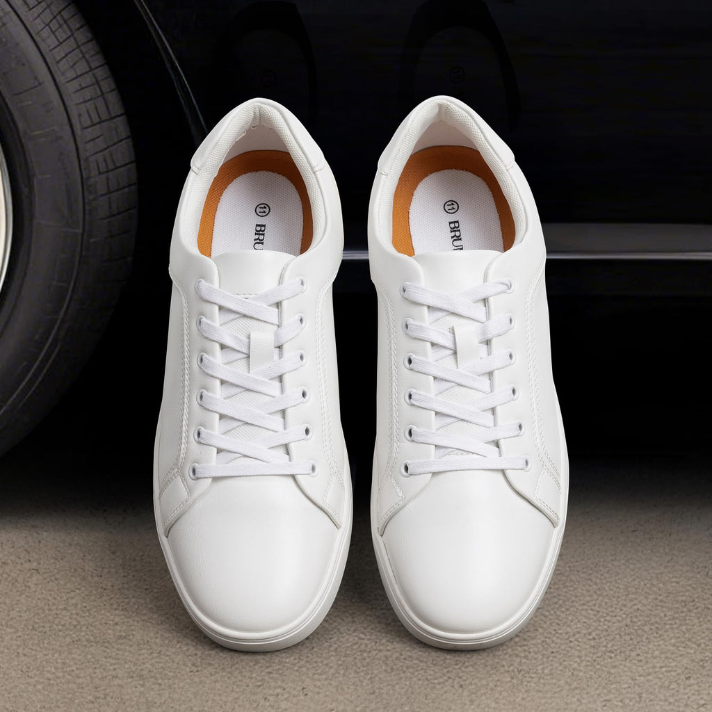 Bruno Marc Men's Casual Dress Sneakers Fashion Oxfords Skate Shoes for Men,Size 11,White,SBFS211M