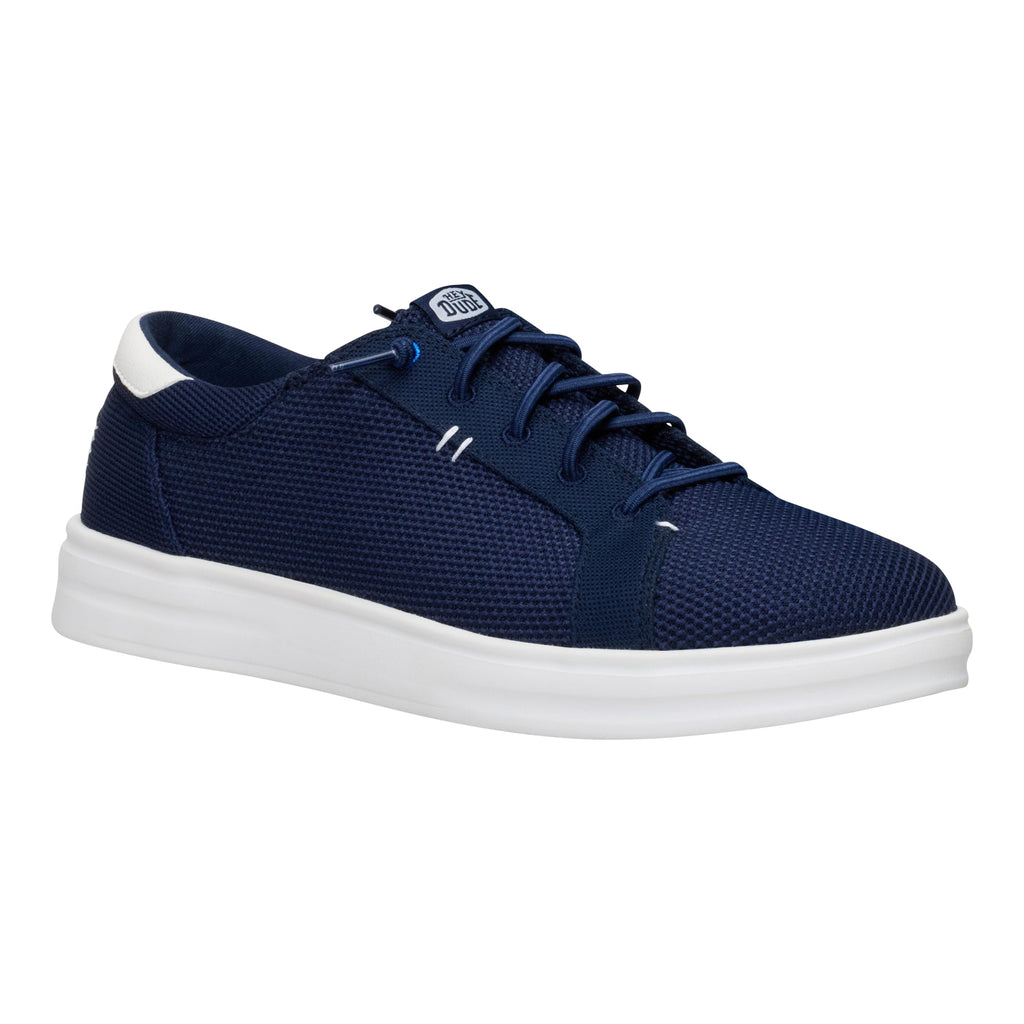 HEYDUDE Paul Pro Mesh Navy Blazer/Multi Size 7, Men's Shoes, Casual Sneakers, Comfortable & Light-Weight