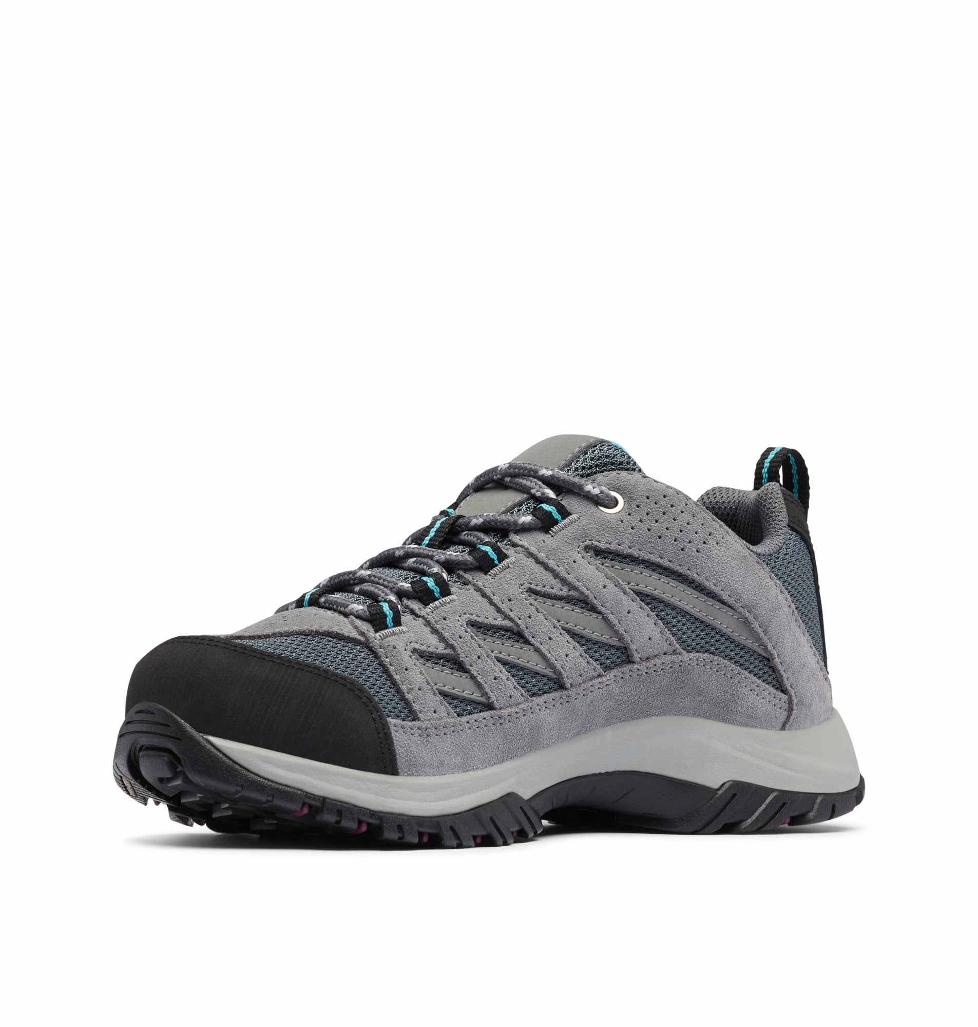 Columbia Womens Crestwood Hiking Shoe, Graphite/Pacific Rim, 9