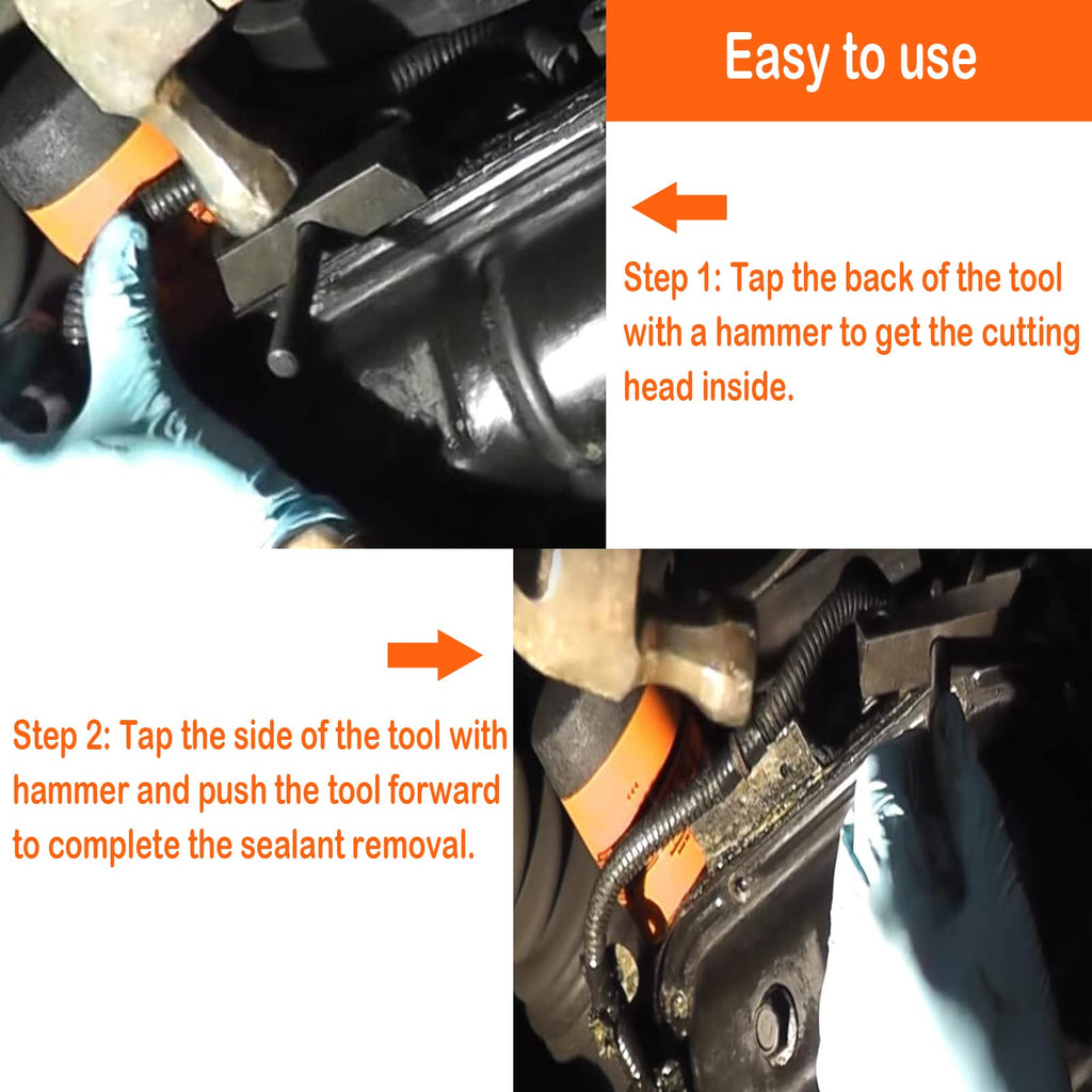 Mejiao Oil Pan Separator Tool with Hex Wrench Fit for Benz/BMW Car Engine Repair Tool Transmissions Oil Pan Separator