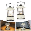 Consciot CL1 Mini Dual Light Sources LED Lantern, Retro Style Battery Powered Lamp, Dimmable Warm White and Daylight Modes, Up to 200H Run Time, Portable Atmosphere Lights for Indoor & Outdoor Use