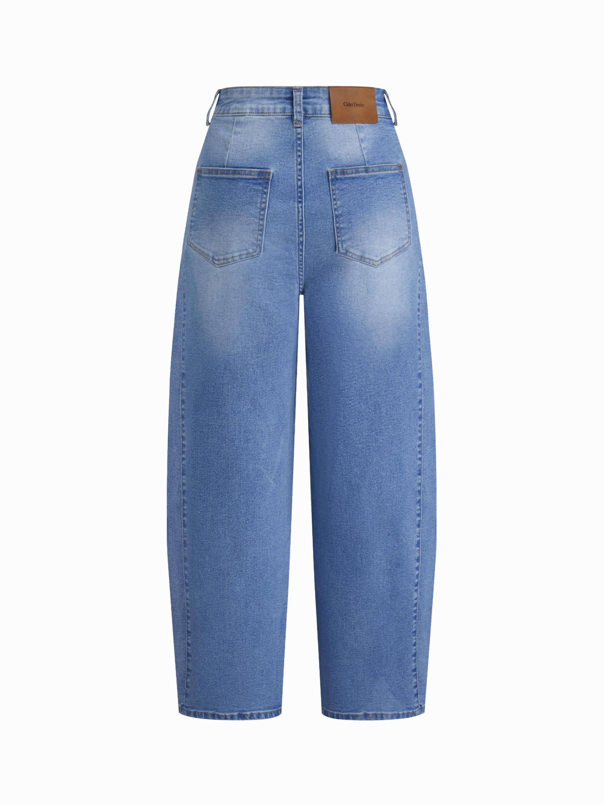 CIDER Women's Barrel Jeans High Waisted Baggy Jeans Y2K Boyfriend Jean Vintage Loose Fit Pants Trendy: Denim, XL
