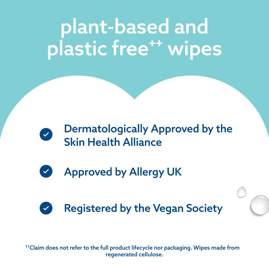 WaterWipes Sensitive+ On The Go Wipes, 224 Count (8 Packs), 3-In-1 Cleans, Cares, Protects, 99.9% Water, Unscented Wet Wipes