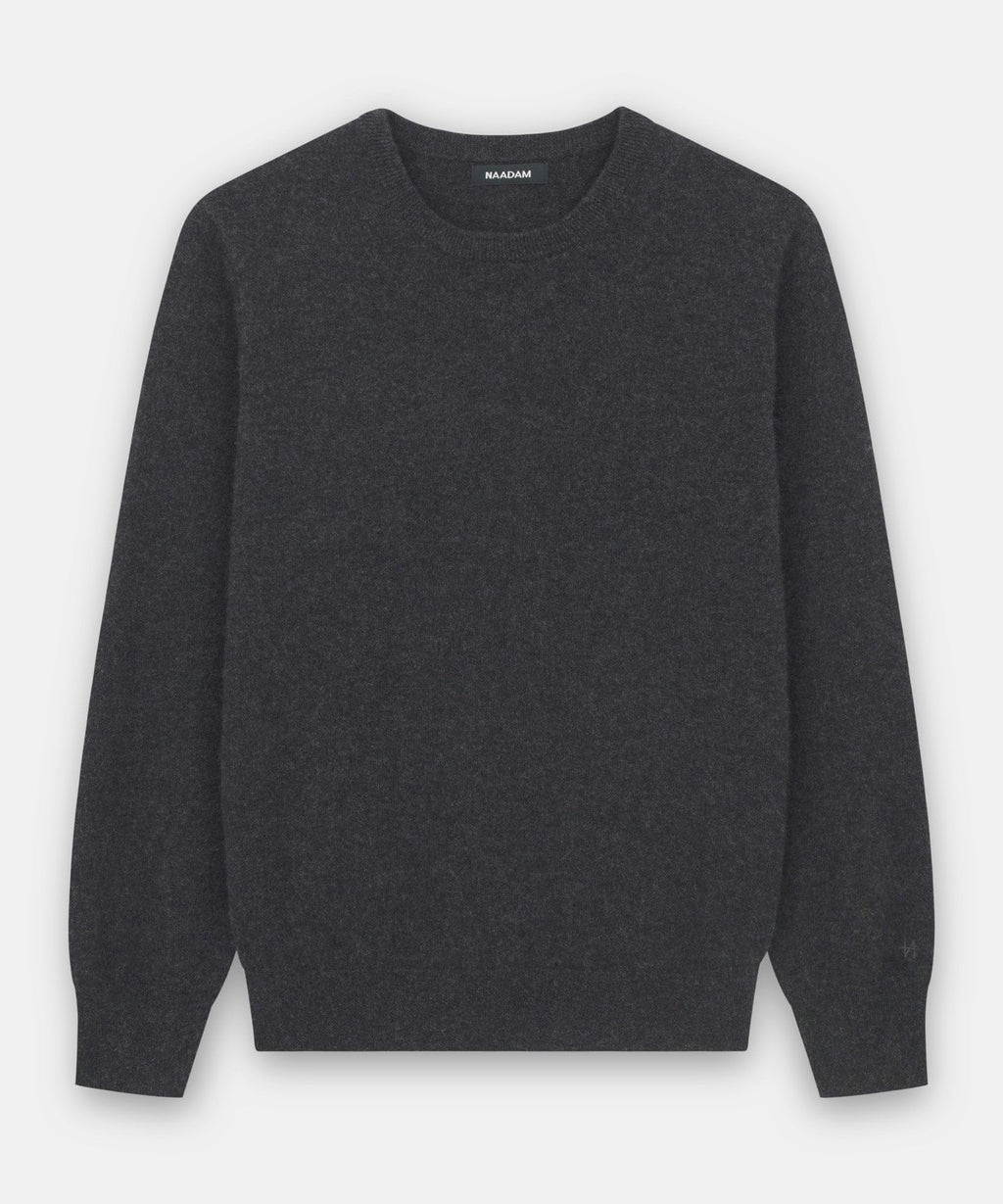 NAADAM The Original Cashmere Crewneck Sweater,Smoke,XL