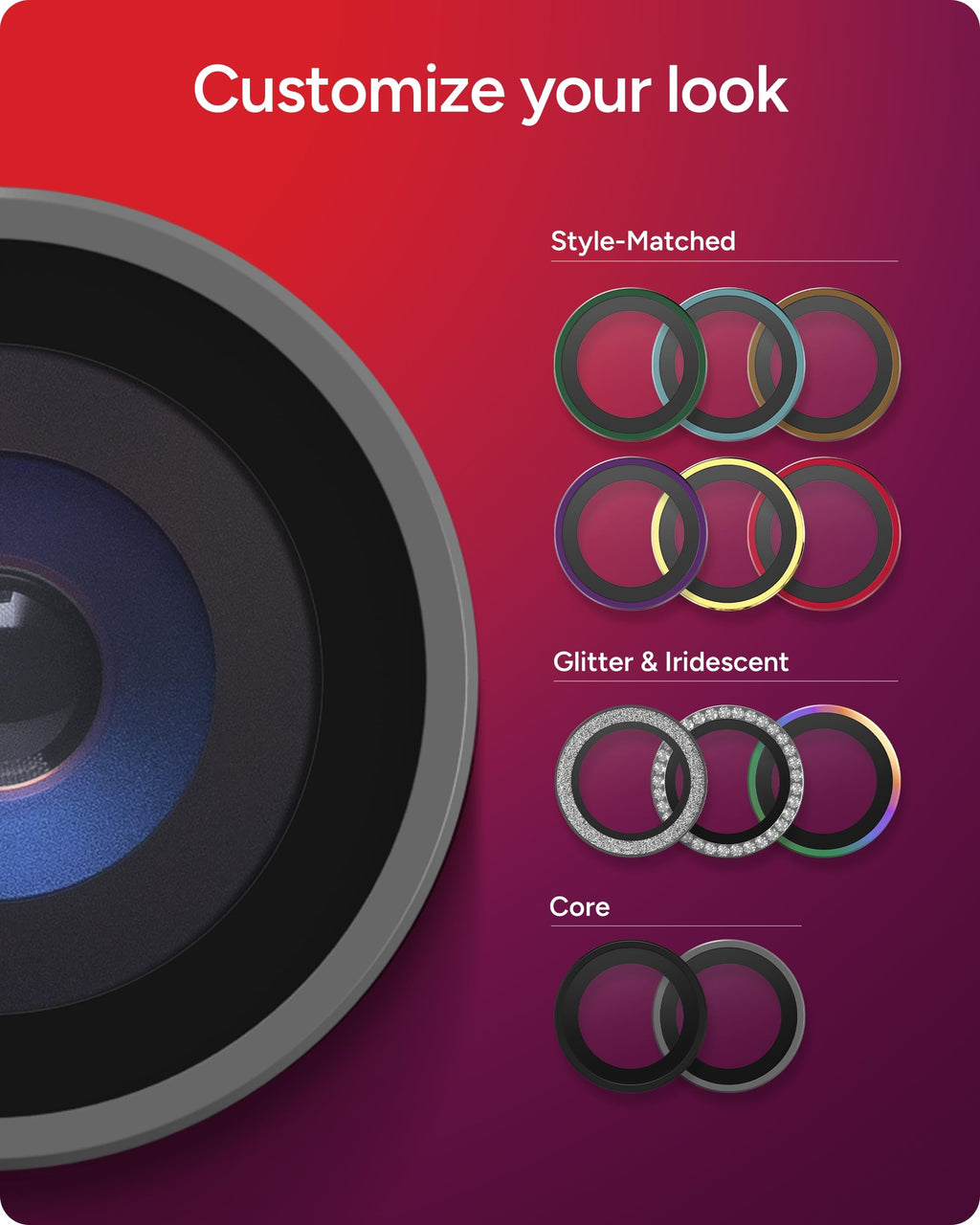 ZAGG Camera Lens Protector for iPhone 18 Pro/ 18 Pro Max, Silver