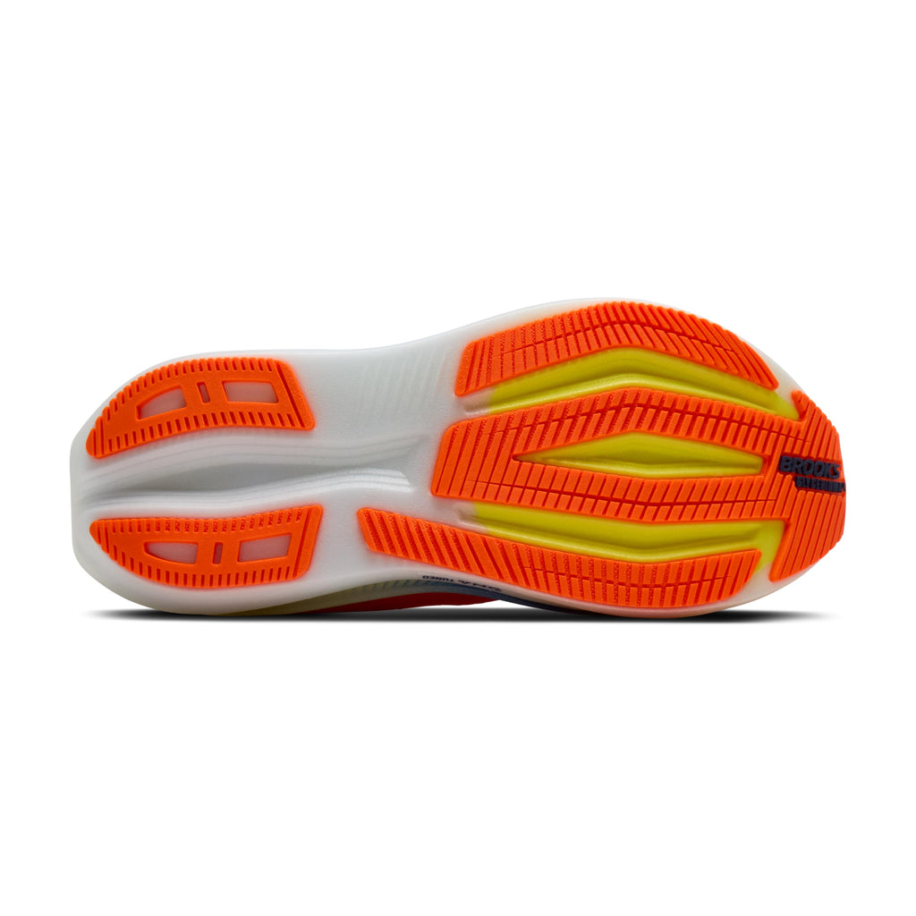 Brooks Men’s Glycerin Max 2 Neutral Running & Walking Shoe - Orange/Beacon Blue/Nightlife - 12 Medium