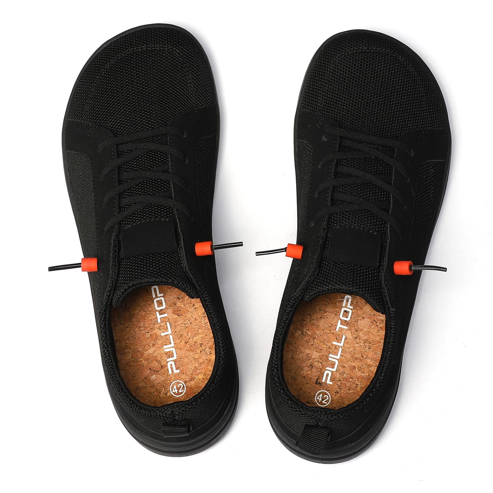 Men's Barefoot Wide Toe Box Shoes - Minimalist Barefoot Dress Shoes Sneakers Zero Drop Extra Wide Slip on Walking Shoes All Black Size 11 Wide