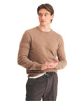 NAADAM Men's The Original Cashmere Crewneck Sweater, Brown Sugar, XL