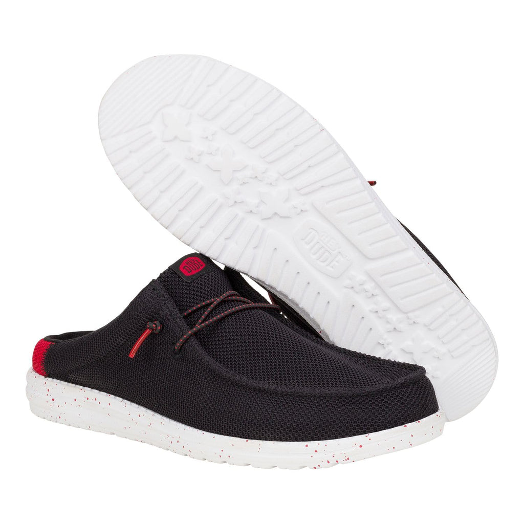 HEYDUDE Wally Slip Varsity - Black/Red