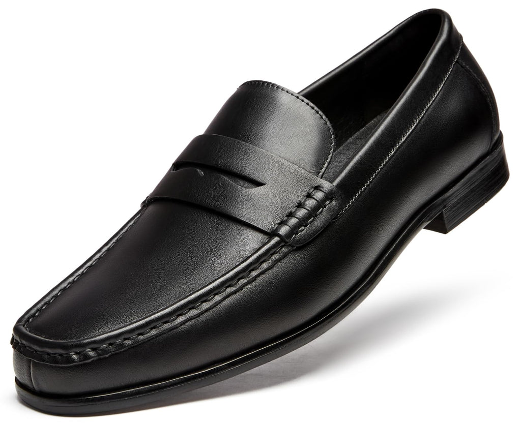 Journey West Mens Dress Shoes Slip on Penny Loafers for Men Black 8.5