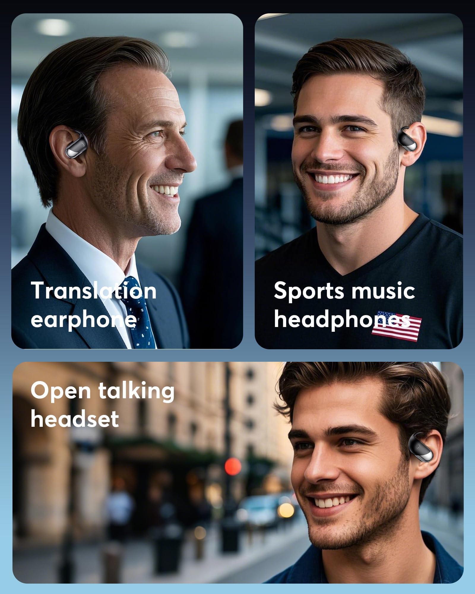 Paekole Translation Earbuds Real Time - AI 198 Language Translator Earbuds, Audifonos Traductores Inglés Español, 3-in-1 Translating Device, Translate Ear Buds for Travel Learning with Charging Cradle