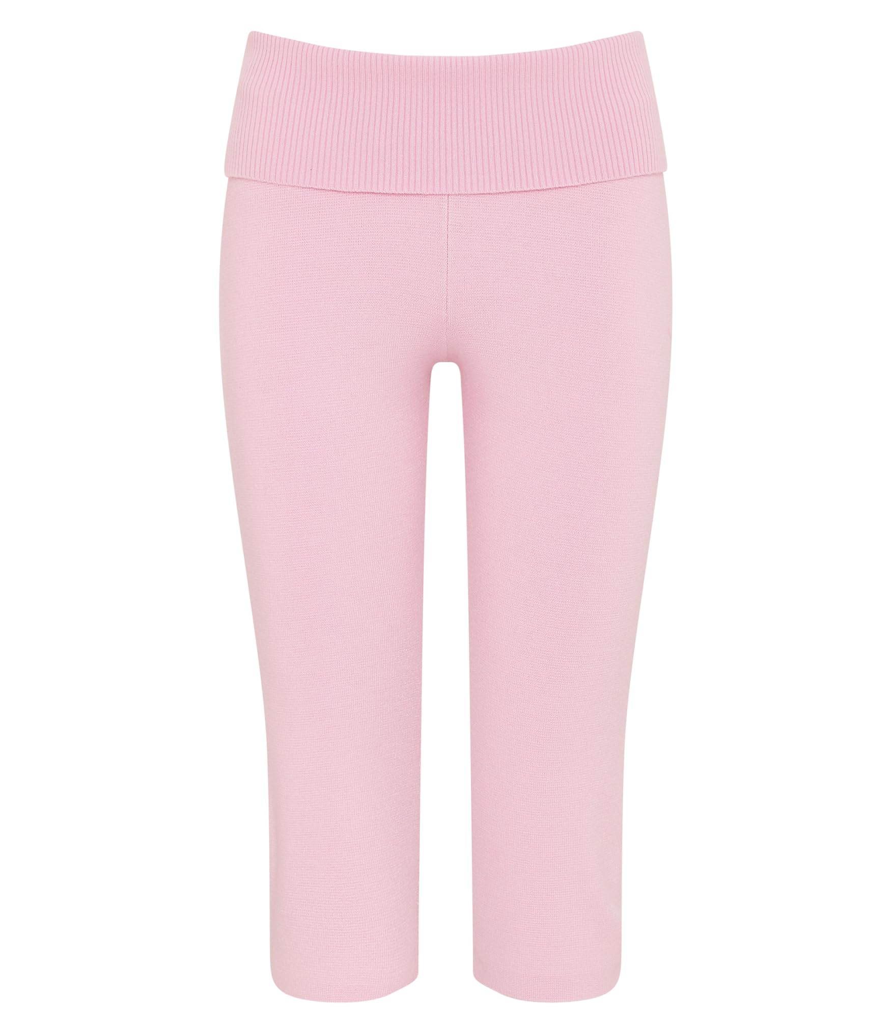 Victoria's Secret Pink | Elle Knit Foldover Capri Pants, Pink Dove, M