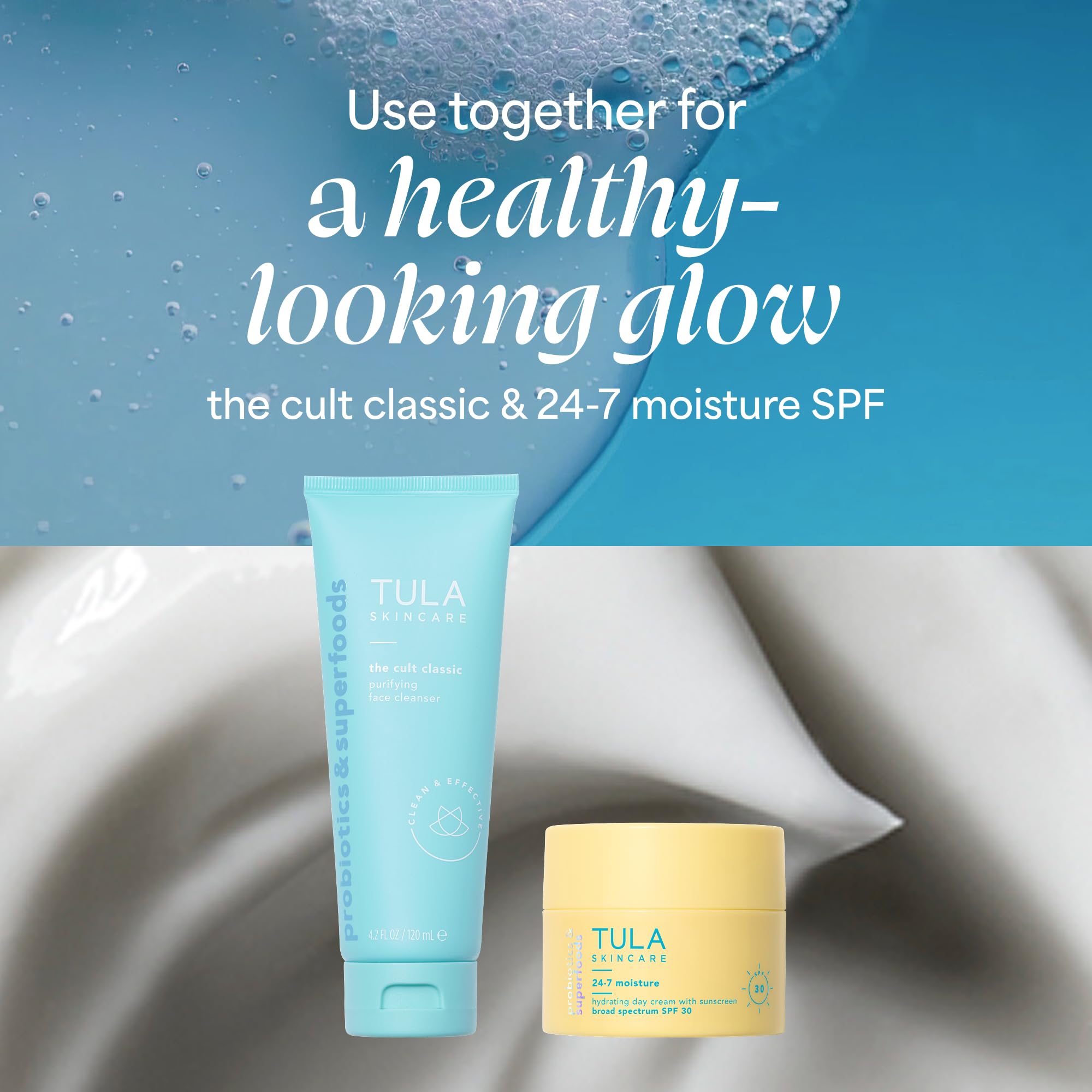 TULA Skin Care 24-7 Hydrating Day Cream SPF - Anti-Aging Moisturizer for Face with SPF 30, Contains Watermelon & Blueberry Extract, 1.5 oz.