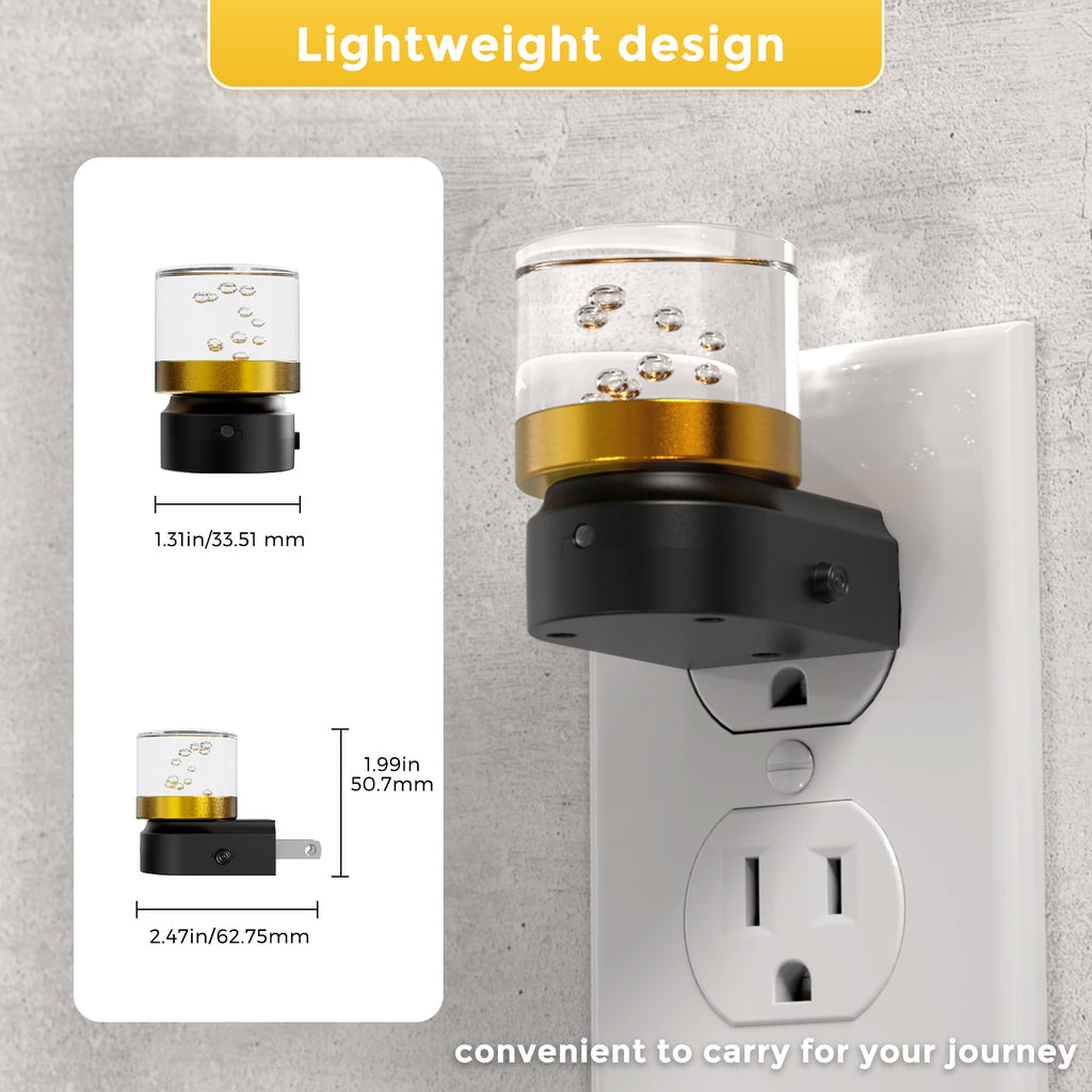 L LOHAS LED Night Light, Night Lights Plug into Wall, Color Changing Nursery Nightlight RGB with Dusk to Dawn Sensor, Nightlight Plug in Wall for Halloween, Christmas, Holiday, Hallway Bedroom Kids