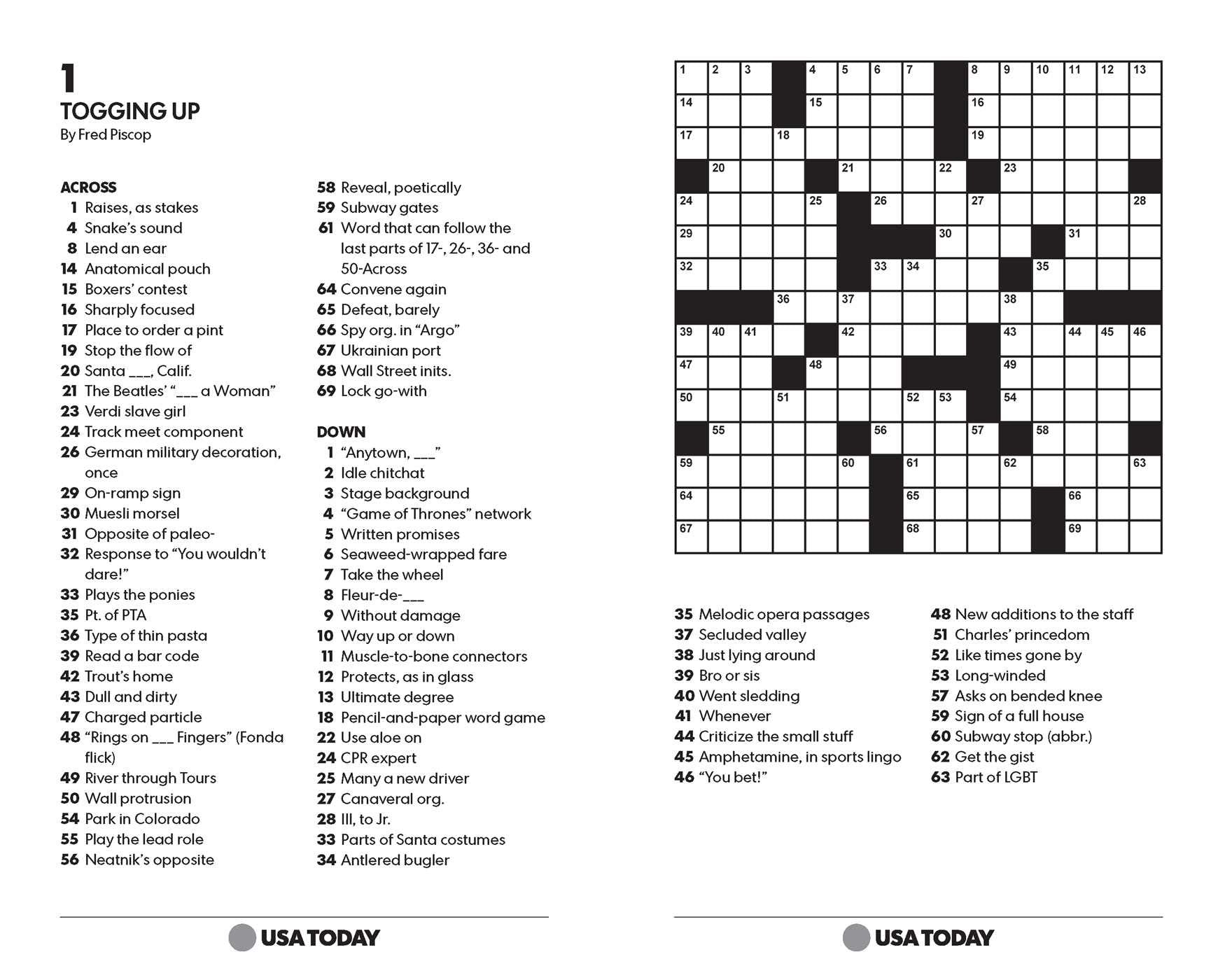 USA TODAY Crossword Super Challenge: 200 Puzzles (USA Today Puzzles) (Volume 25)