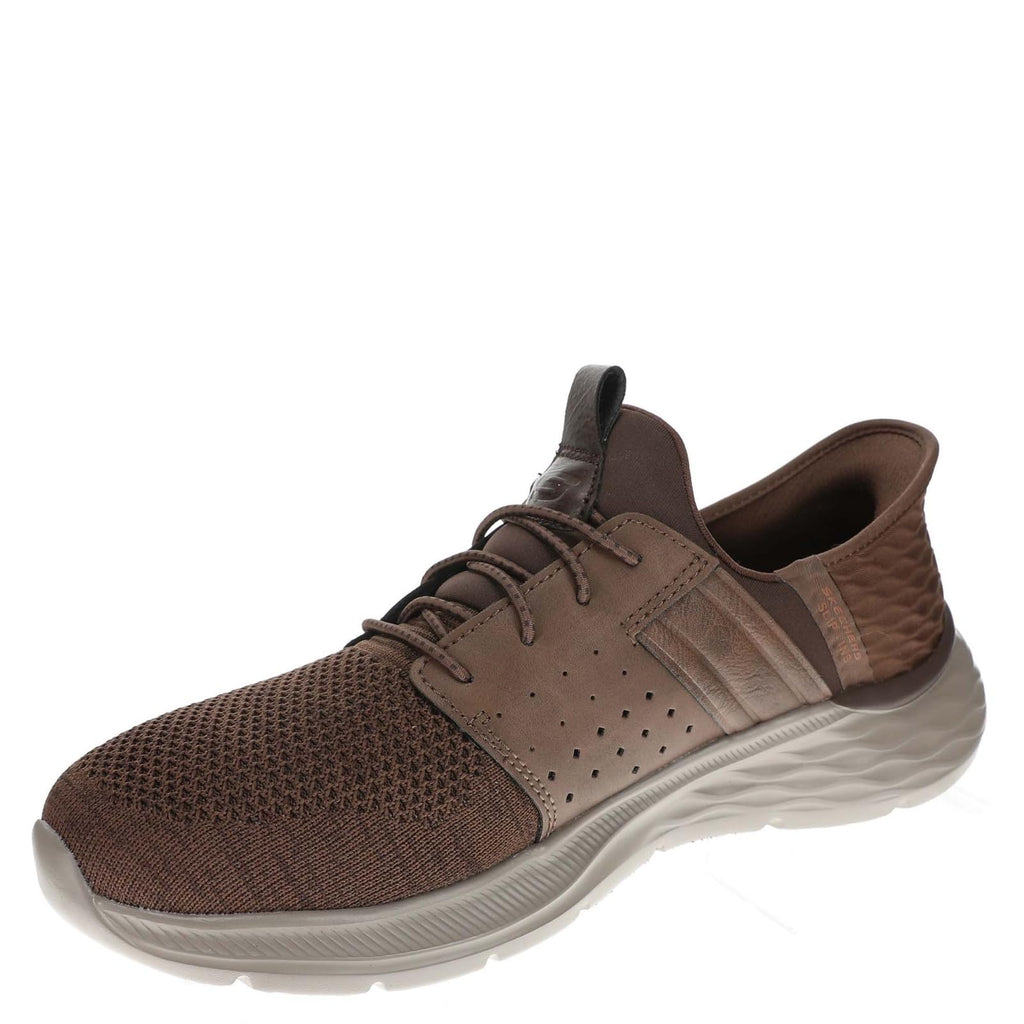 Skechers Men's Garner - Newick Hands Free Slip-in Men's Casual, Brown, 10.5, Medium, US