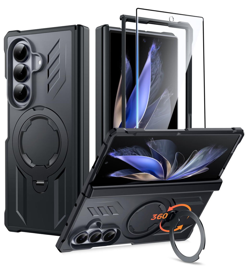 FNTCASE for Samsung Galaxy Z Fold 8 Ultra Case with 360 Magnetic Stand