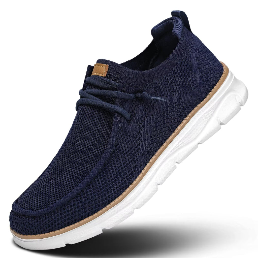 Mens Slip-on Loafers Comfortable Boat Shoes Casual Walking Sneakers Mesh Business Oxfords Work Lightweight Soft Sole