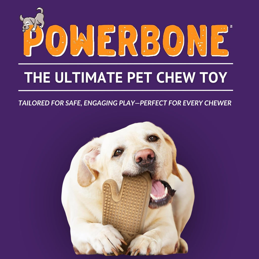 Powerbone Pet Chew Toy for Dogs - Durable, Non Toxic & Pet Safe - Best for Aggressive Chewers, Long Lasting Dental Health, Dog Teeth Cleaning, Dog Life Stages - Hockey Stick 12"