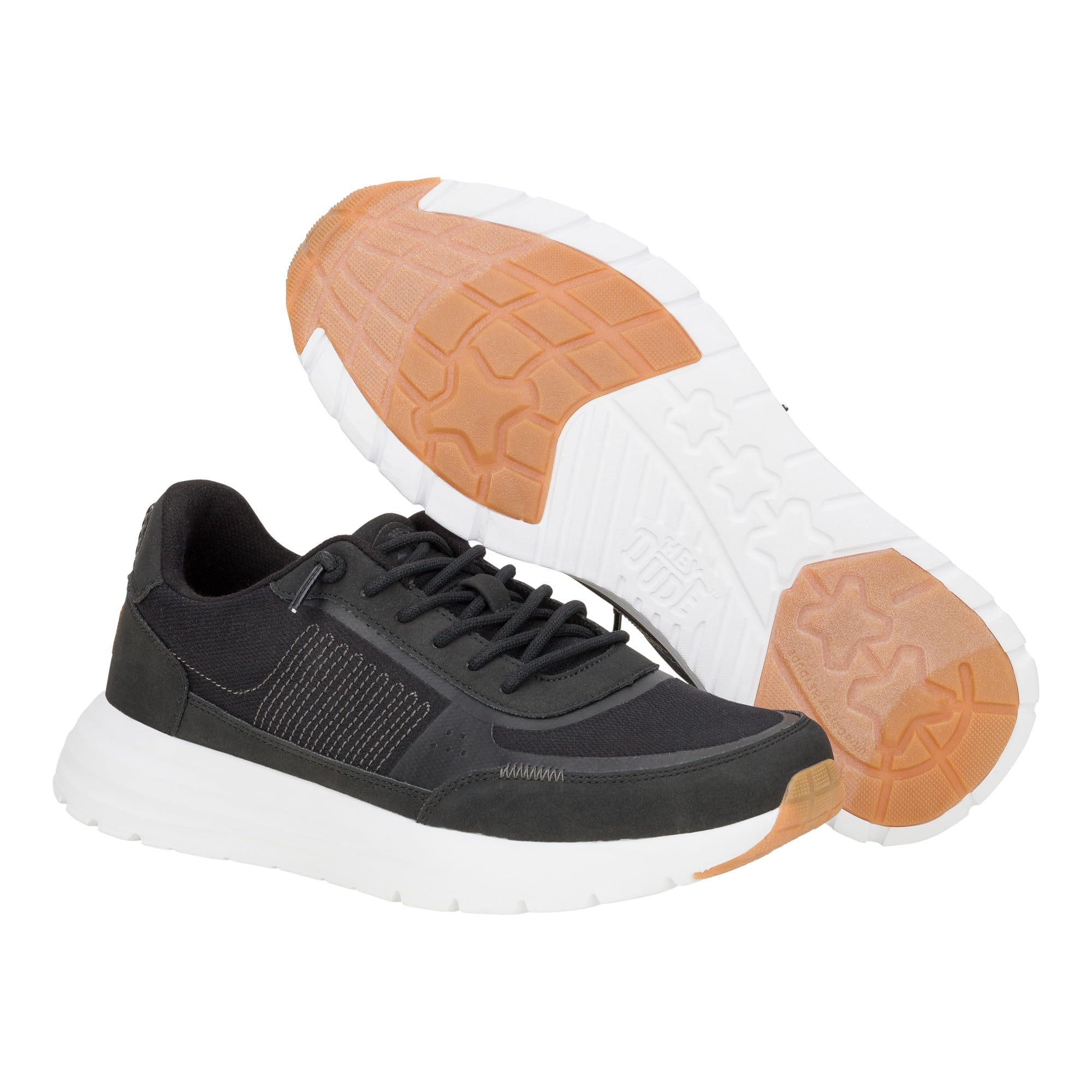 HEYDUDE Sirocco Alta M Essentials Black/White Size 11, Men's Shoes, Men's Casual Sneakers, Comfortable & Light-Weight