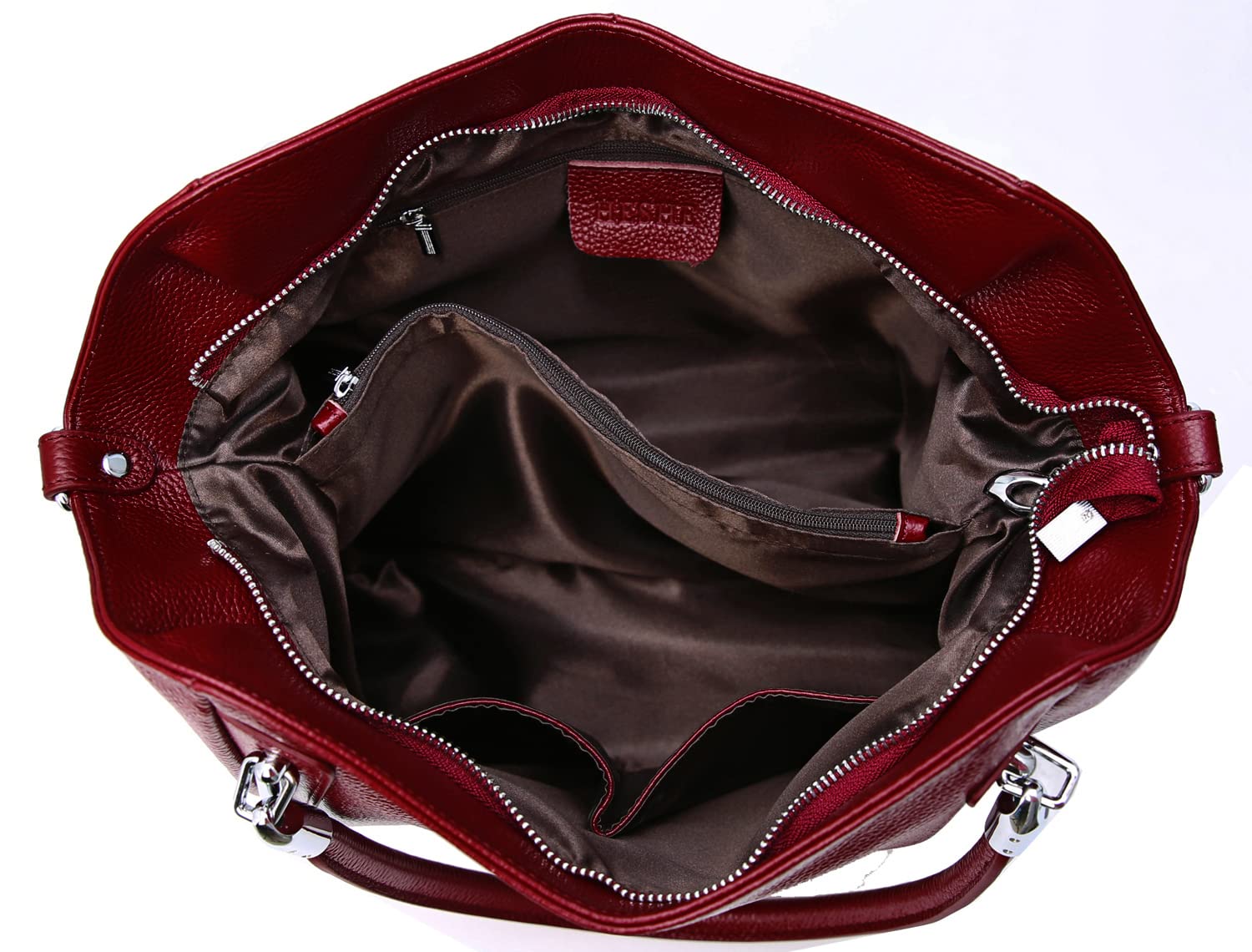 HESHE Leather Handbags for Women Shoulder Bags Tote Hobo Satchel Bags(WE)
