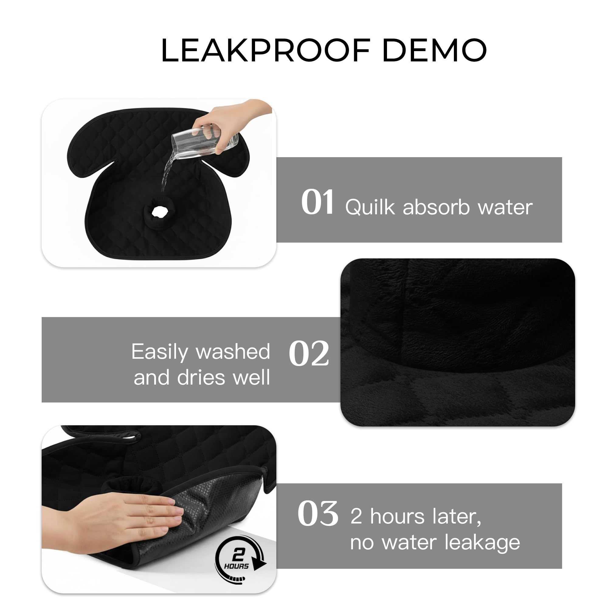 MOMSYLA 2 Pack Waterproof Piddle Pads Carseat Potty Training Car Seat Protector Waterproof Car Seat Liner Cover to Prevent Pee
