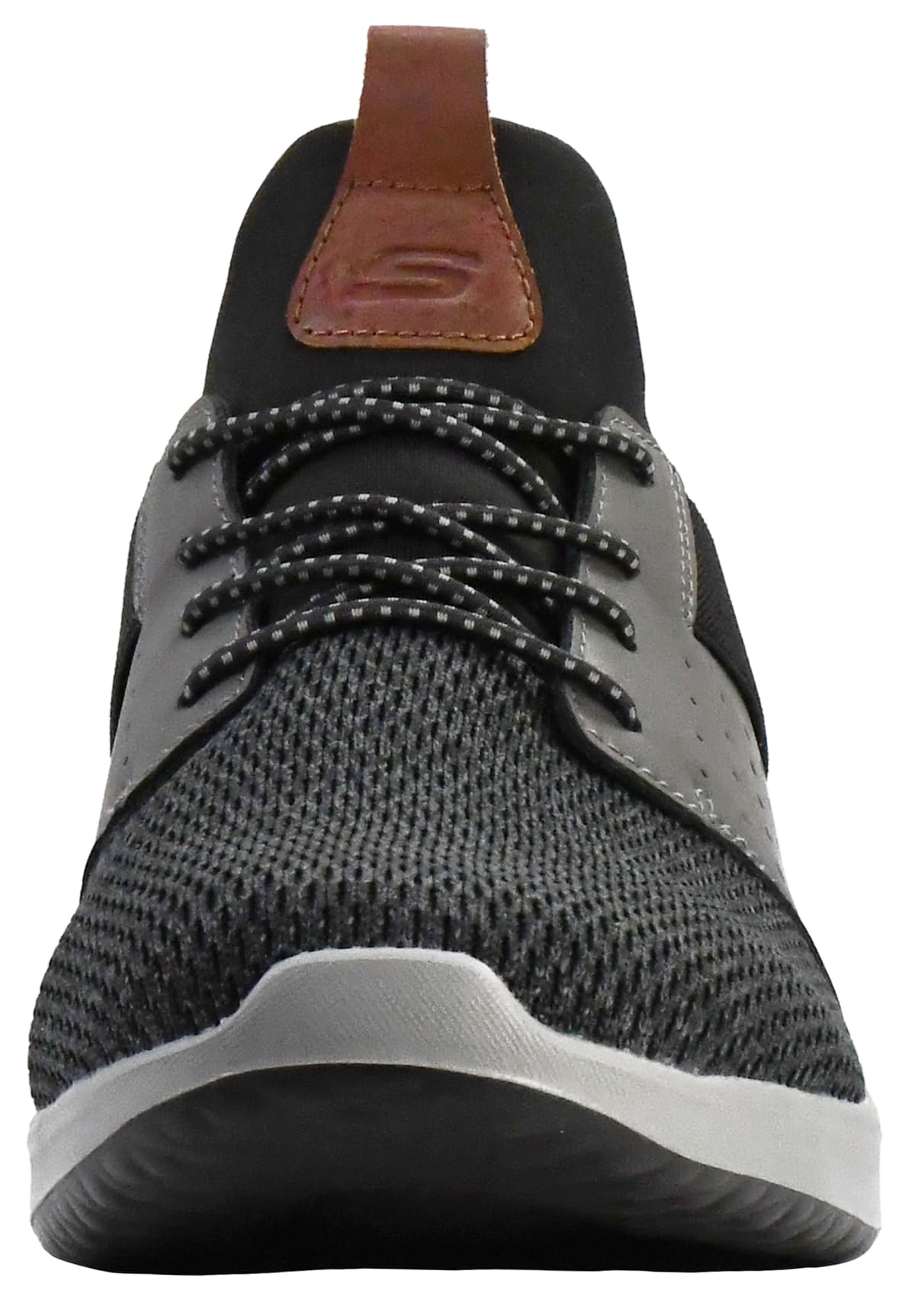 Skechers Men's Classic Fit Delson Camben Sneaker, Black/Grey, 9 US