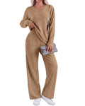 Huukeay 2 Piece Postpartum Nursing Sets, X-Large, Light Brown
