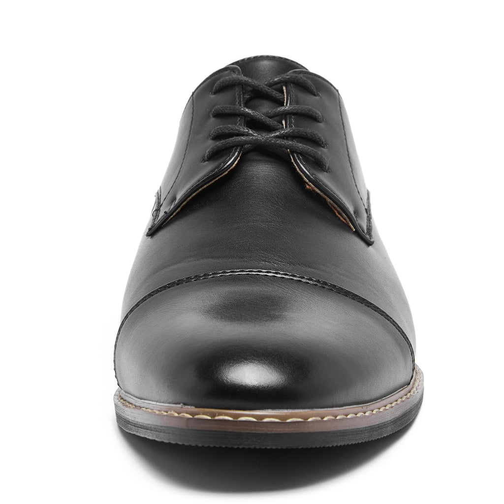 SILENTCARE Men's Oxford Black Dress Shoes Formal Business Comfortable Classic Wingtip Lace Up Shoes