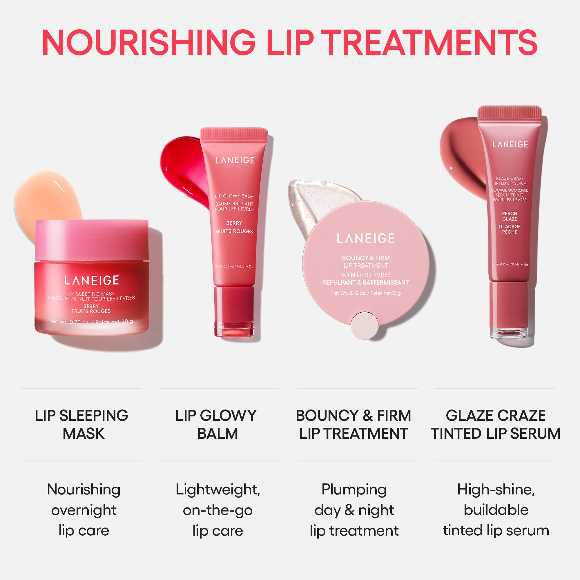 LANEIGE Glaze Craze Tinted Lip Serum: Hydrating, Lip Barrier-Boosting, Softening Lip Serum Treatment for Glossy & Buildable Shine, Nourished Lips| Korean Skin Care, Cinnamon Sugar