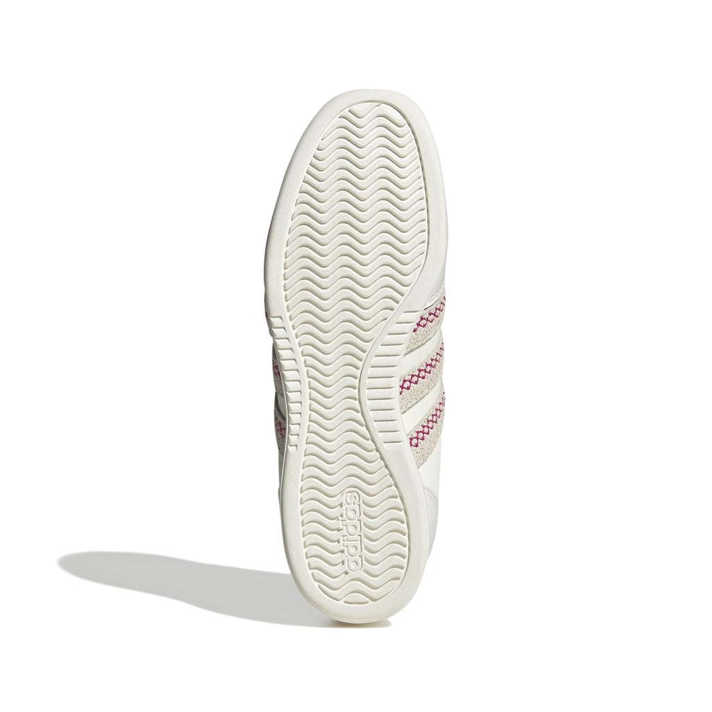 adidas Women's Barreda Low, Off White/Off White/Bahia Magenta, 7