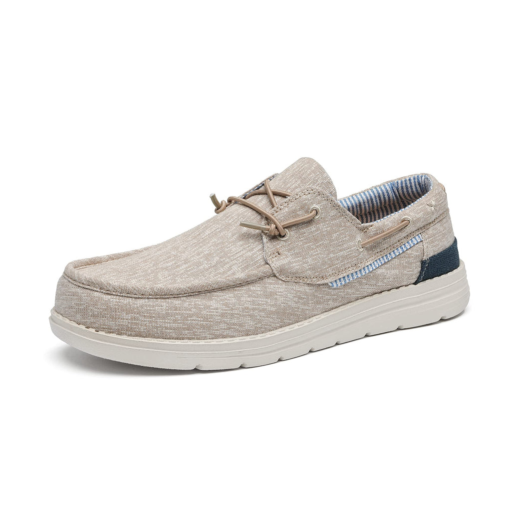 Bruno Marc Men's Slip-on Loafers Casual Boat Shoes,Size 10.5,Khaki,SBLS223M